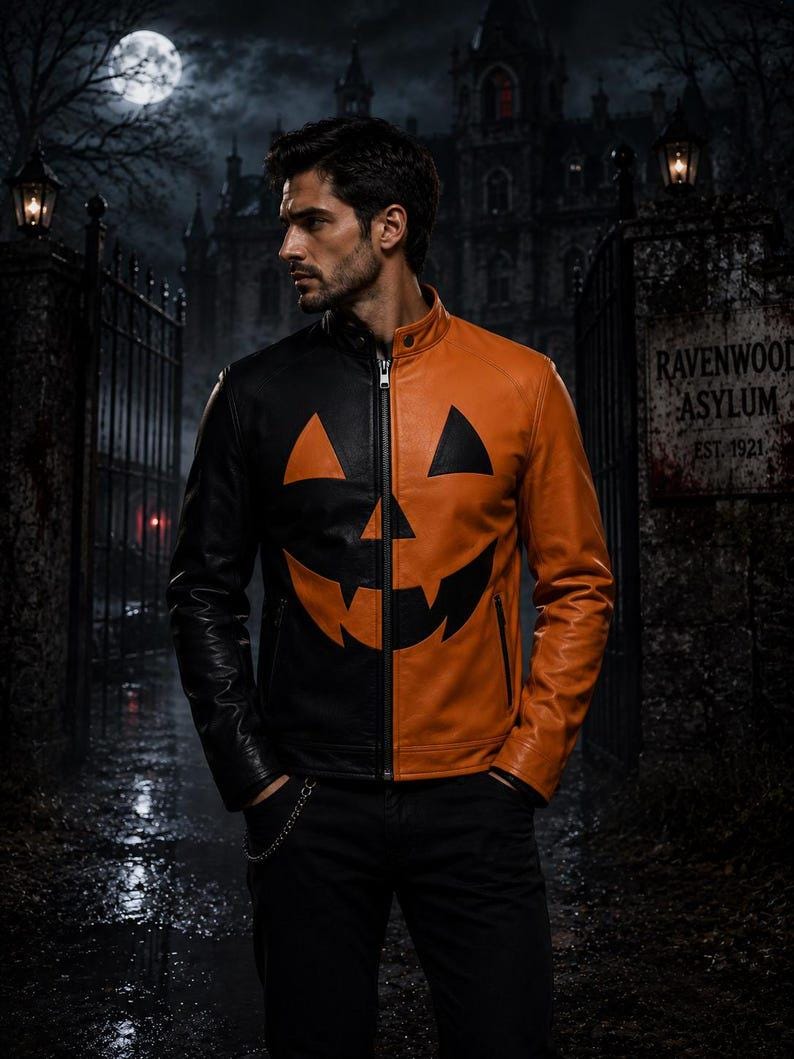 Men's Halloween Pumpkin Jacket