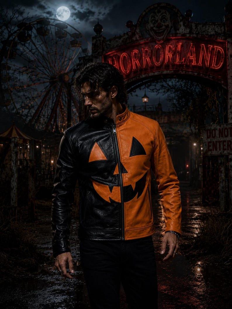 Men's Halloween Pumpkin Jacket