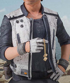 Han Solo Star Wars Story White Leather Vest