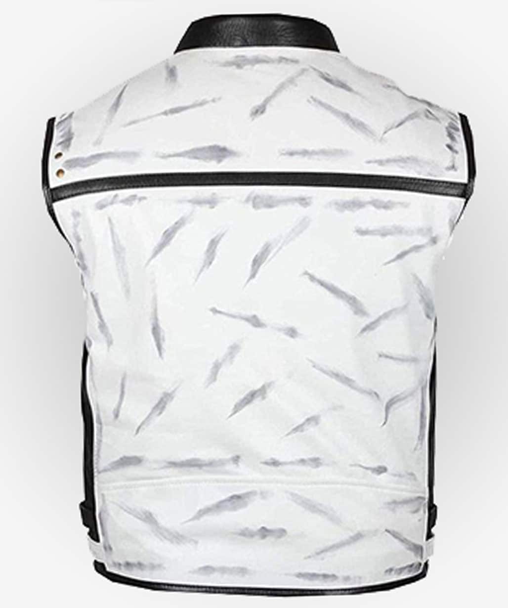 Han Solo Star Wars Story White Leather Vest