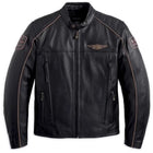Harley Davidson Asylum Black Leather Biker Jacket