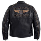 Harley Davidson Asylum Black Leather Biker Jacket