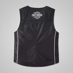 Men's Harley Davidson Leather Vest in Black