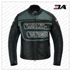 Harley Davidson Men's Marker Black & Gray Leather Jacket