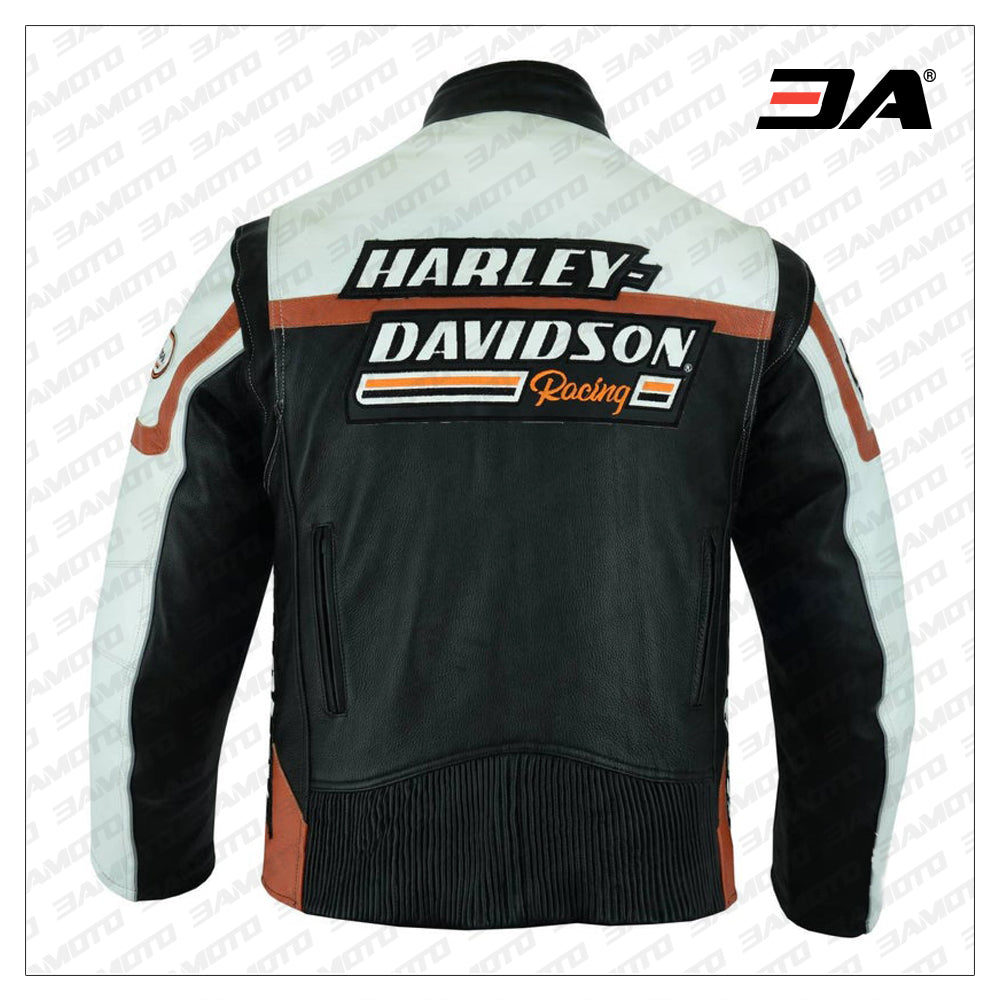 Harley Davidson Men's Raceway Screamin Eagle Leather Jacket