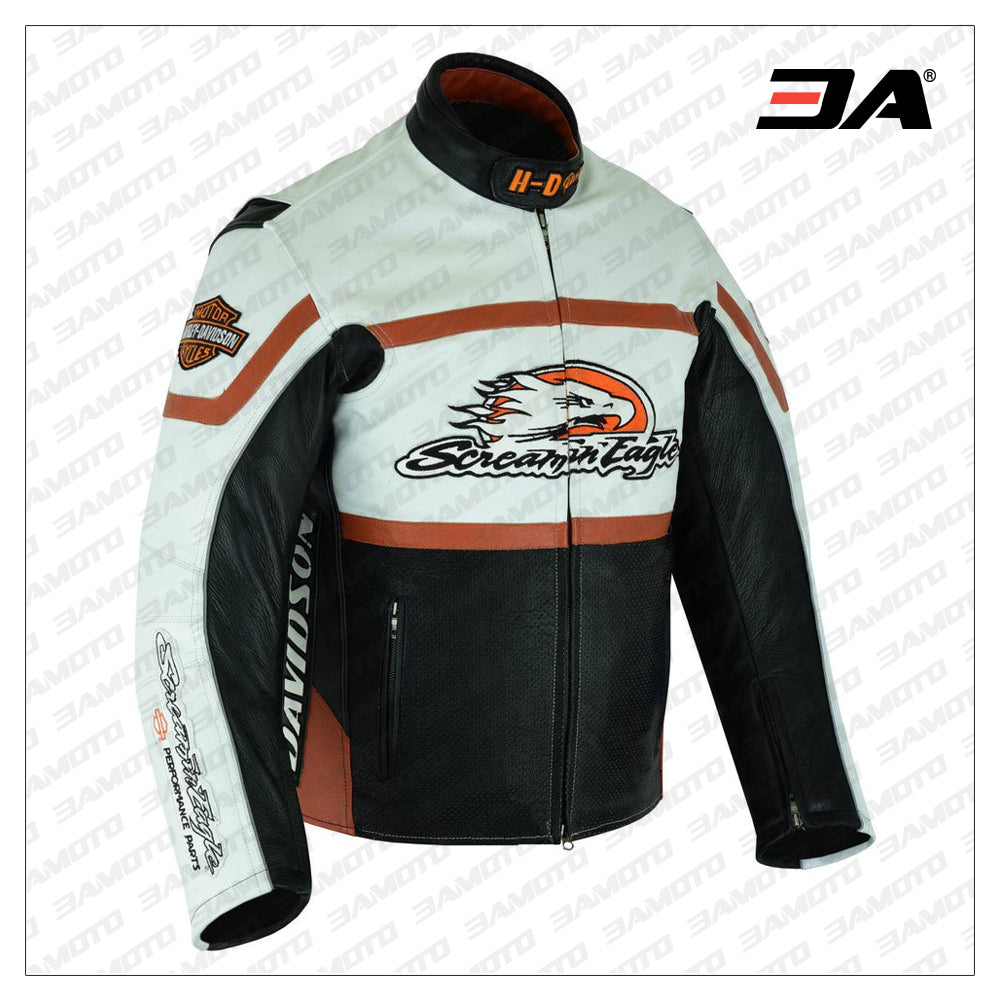 Harley Davidson Men's Raceway Screamin Eagle Leather Jacket
