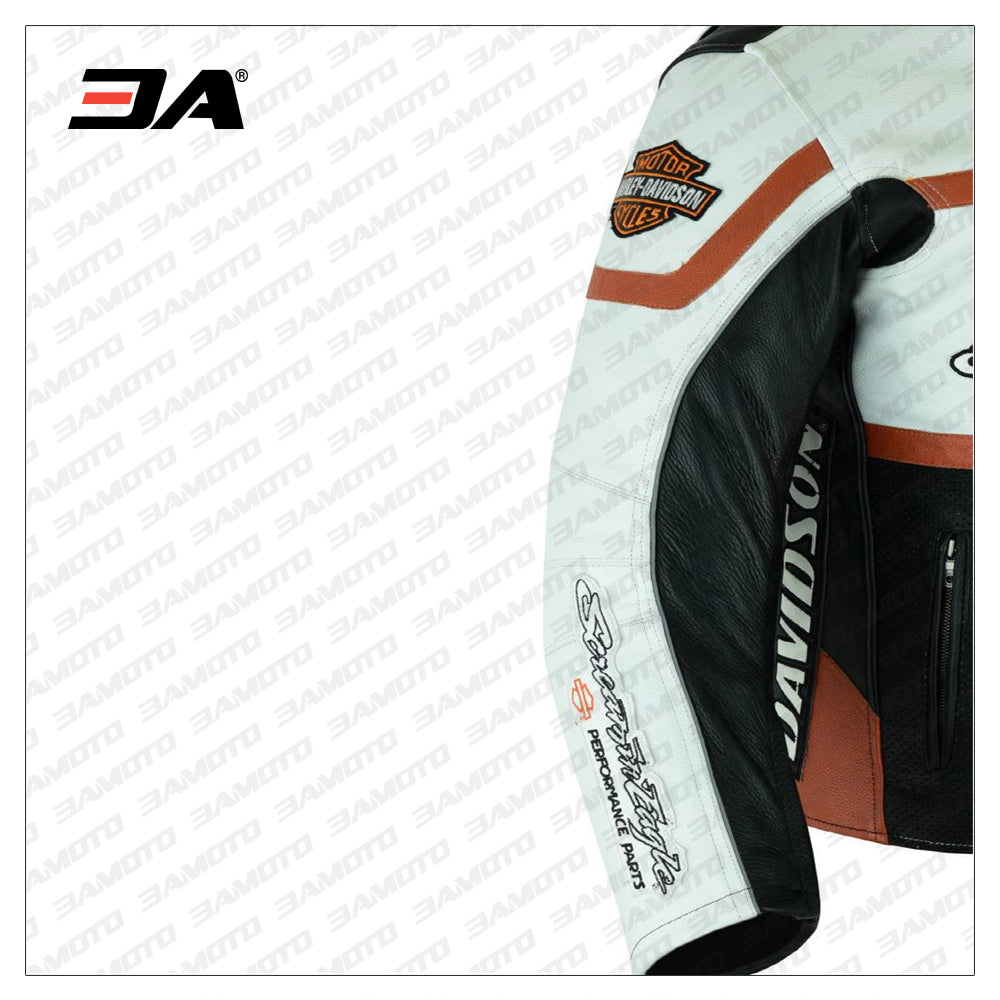 Harley Davidson Men's Raceway Screamin Eagle Leather Jacket