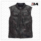 Harley Davidson Men’s Dauntless Convertible Motorcycle Leather Jacket