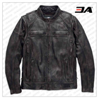 Harley Davidson Men’s Dauntless Convertible Motorcycle Leather Jacket
