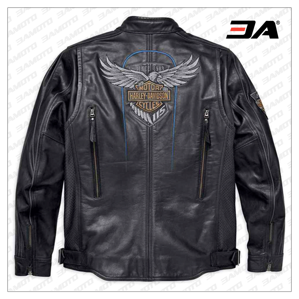 Harley Davidson Mens Motorcycle Limited Edition Leather Jacket