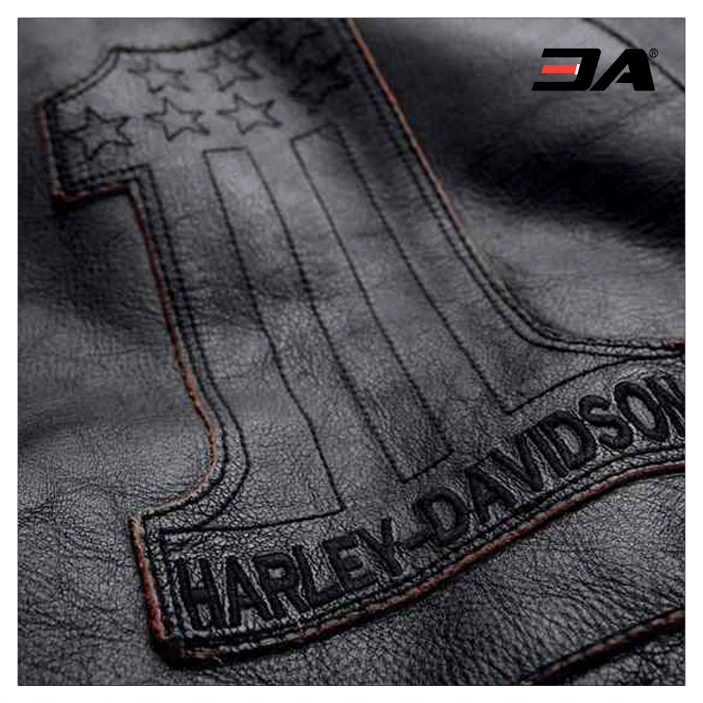 Harley Davidson Motorcycle Double Ton Slim Fit Leather Jacket