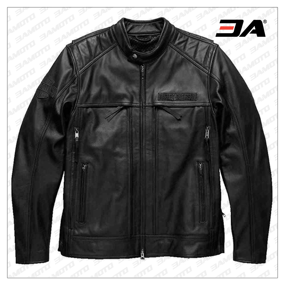 Harley Davidson Motorcycle Synthesis Pocket System Leather Jacket