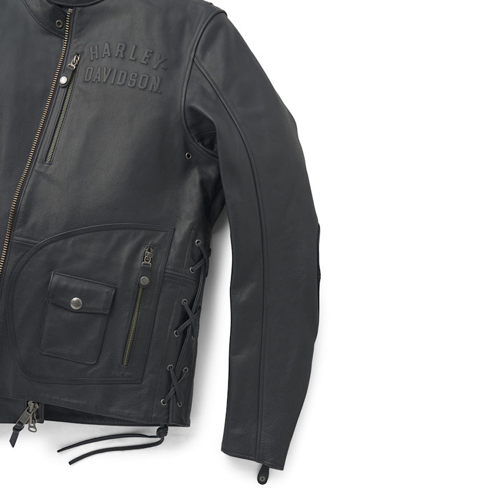 Men’s Harley-Davidson Panhead III Leather Riding Jacket – Buffalo Leather Biker Coat