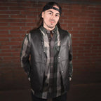 Men's Harley-Davidson Tradition II Black Side-Lace Leather Vest