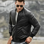 Men's Genuine Leather Bomber Austin Jacket