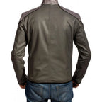 Black Adam Gray leather Shazam Jacket
