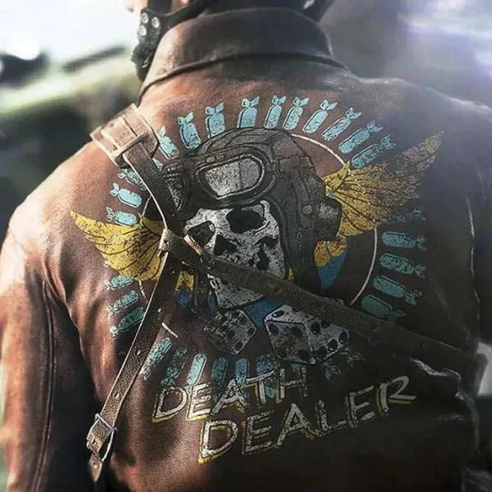 Battlefield 5 Death Dealer Bomber Leather Jacket