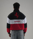 Ferrari F1 Embroidered Jacket – Triple Logo Racing Edition