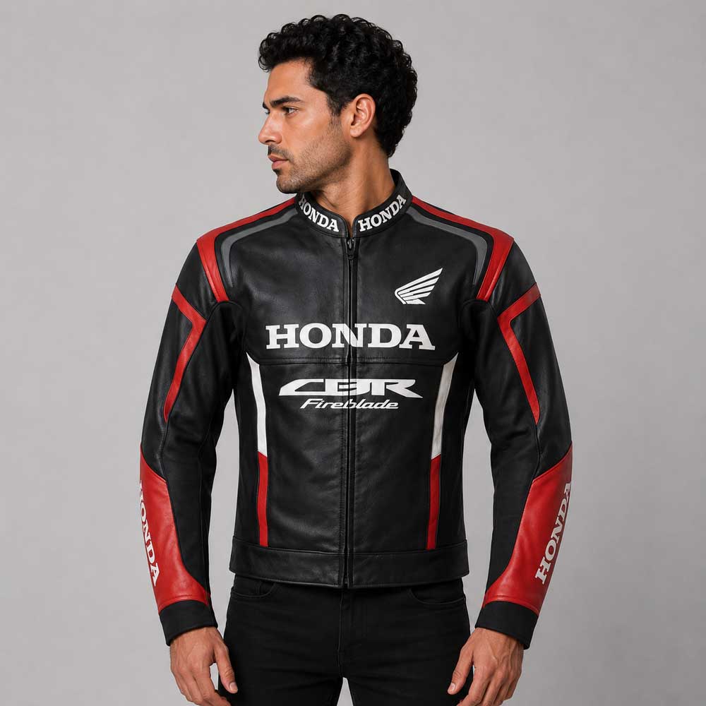 Honda CBR Cowhide Racing Leather Jacket