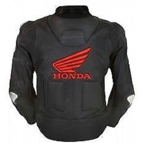 Honda Motorcycle Leather Racing Red Jacket