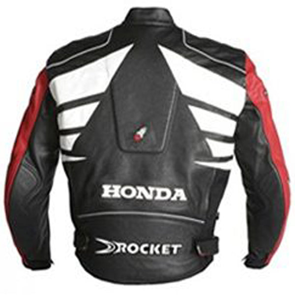 Honda Red And Black Racing Leather Jacket