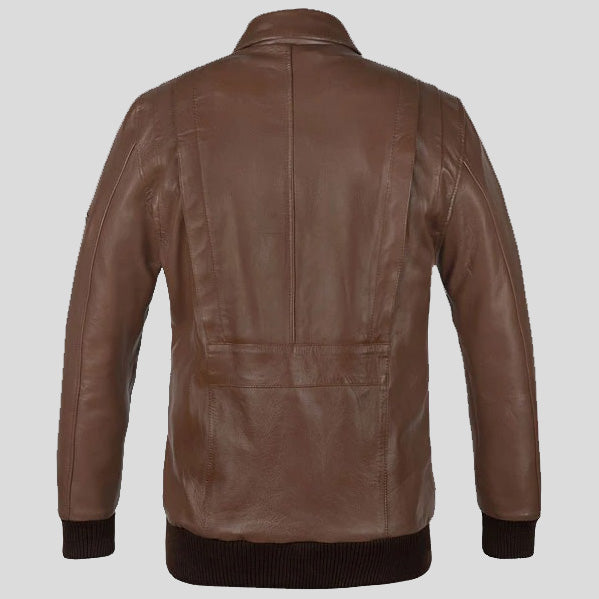 Hunter Bomber Leather Jacket