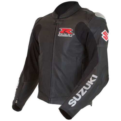 SUZUKI GSXR MOTORCYCLE LEATHER RACE JACKET