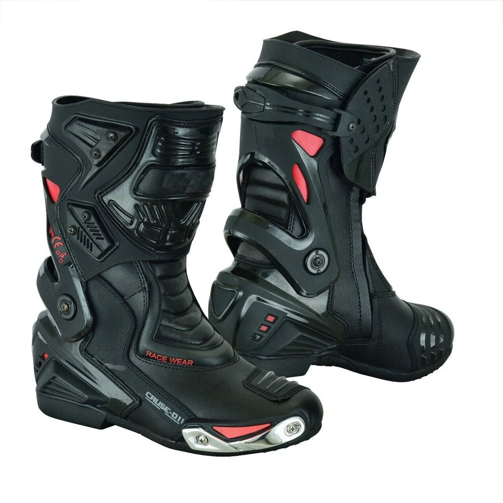 Moto Wear Mens Motorcycle Street Riding Boots/Shoes