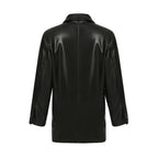 Women's Vintage Style Oversized Leather Coat