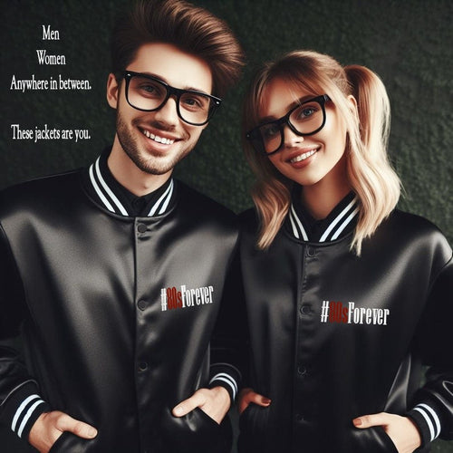 80sForever Retro Satin Baseball Jacket for Couples – Vintage Varsity Style
