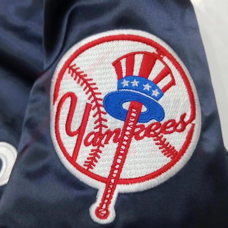 NY Yankees Satin Bomber Jacket – Classic Baseball Varsity Style (Unisex)