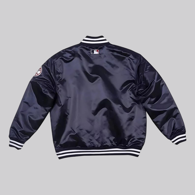 NY Yankees Satin Bomber Jacket – Classic Baseball Varsity Style (Unisex)