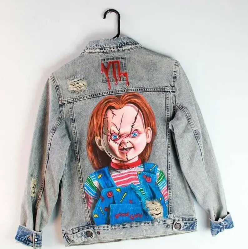 Chucky Jean Halloween Costume Jacket