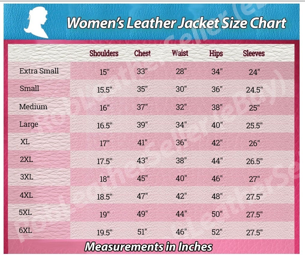 Women Rockers Punk Studded Jacket Leather Multi Design Chain Weird Science