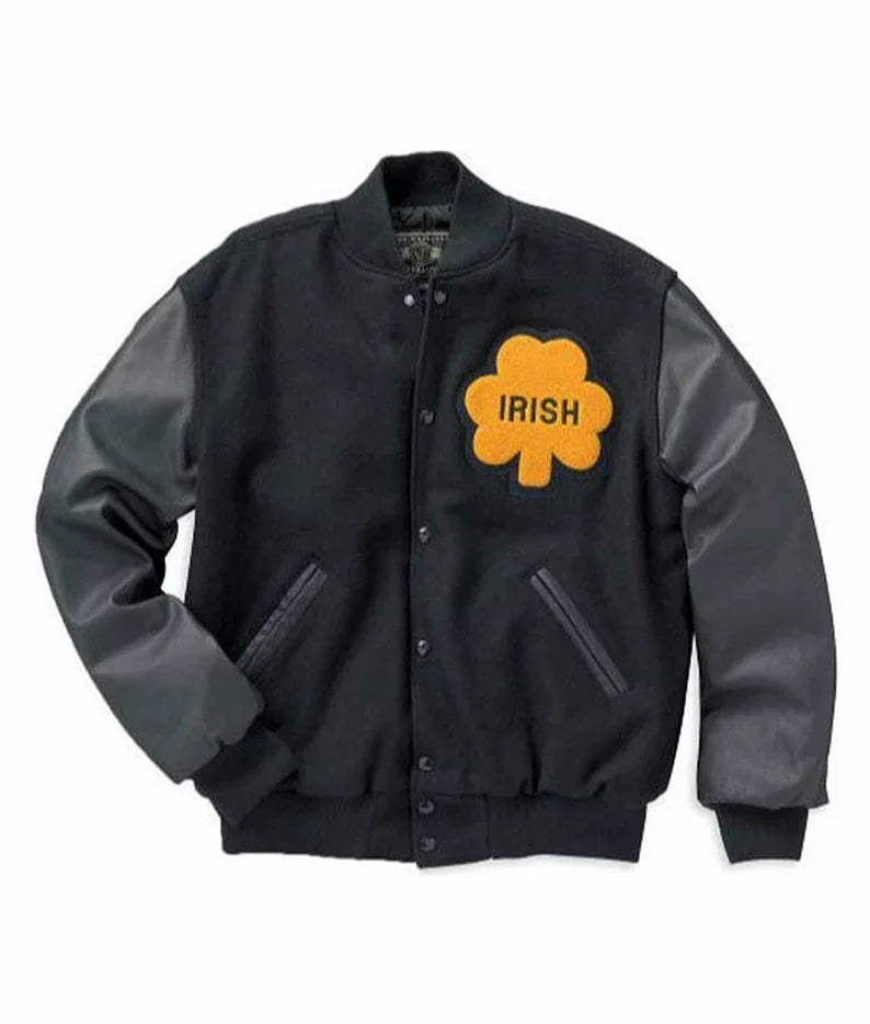 Notre Dame Rudy Irish Varsity Jacket
