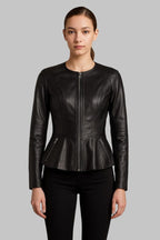Women Black Lambskin Leather Jacket