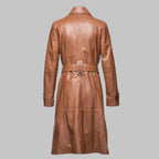 Georgina Ladies Real Leather Trench Coat