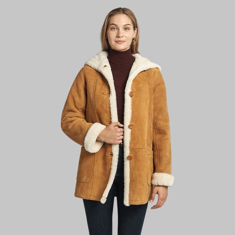 Celeste Shearling Coat for Women