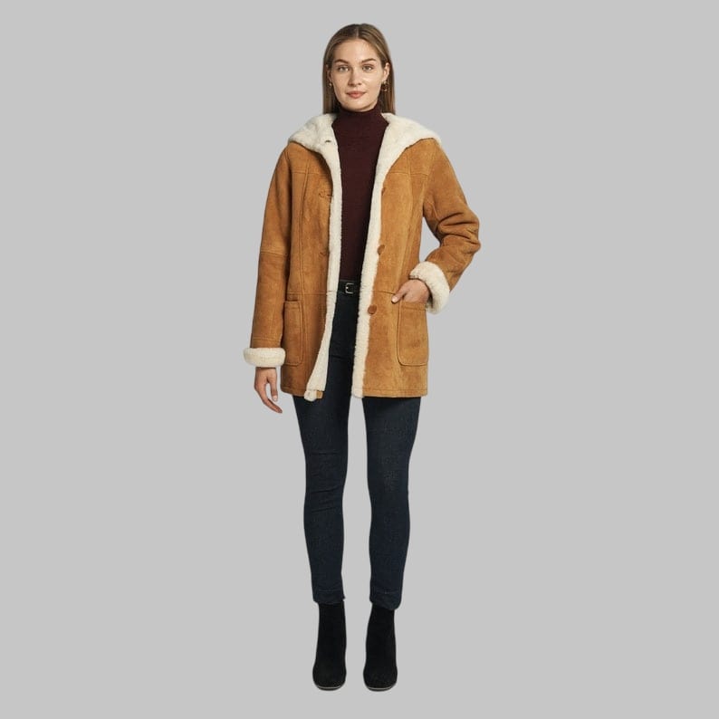 Celeste Shearling Coat for Women