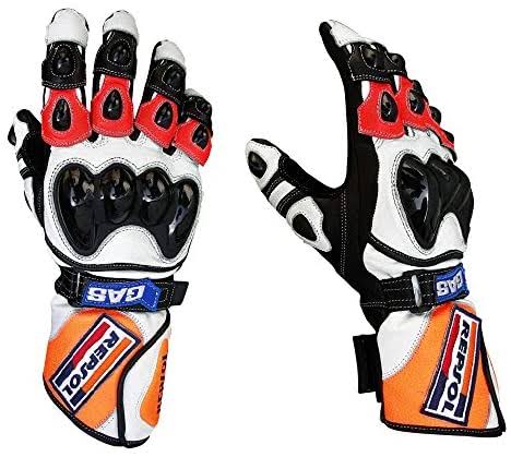 Honda Repsol Leather Gloves with Leather Belt