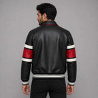 Black Letterman Avirex Leather Jacket