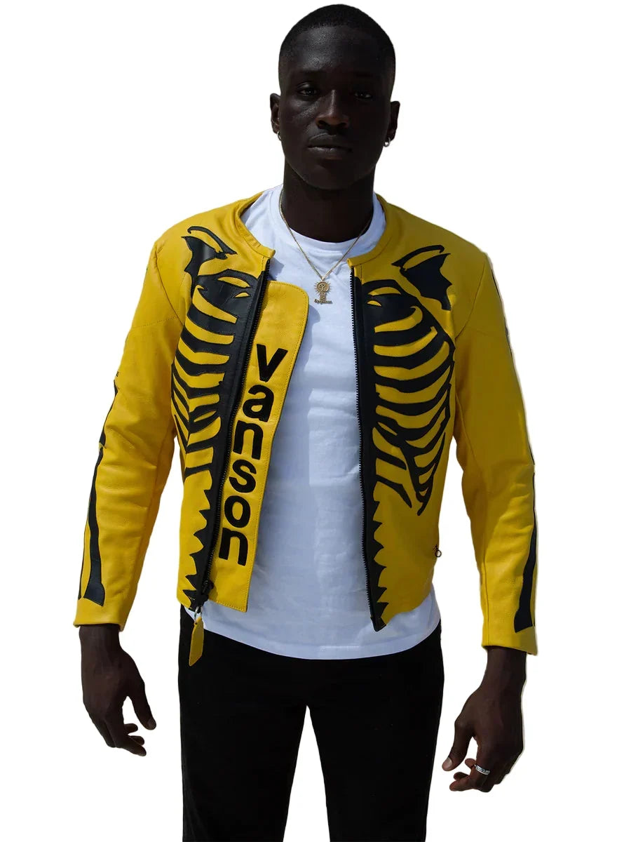 Wolverine Hugh Jackman X-Men Yellow Leather Jacket