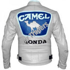 Max Biaggi Camel Honda Motorcycle Leather Motogp Jacket
