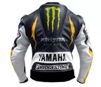 Yamaha Racing Jacket Riding Gear Motorbike Cowhide Leather Motorcycle Jacket