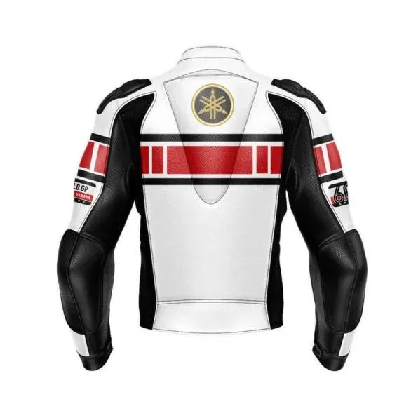 Yamaha Racing Motorcycle Jacket Riding Gear Genuine Cowhide Leather Jacket On Sale
