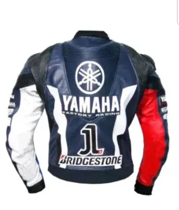 Men’s Yamaha Racing Motorcycle Jacket Trending Yamaha Motorbike Leather Jacket