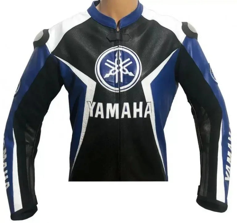 Trending Yamaha Jacket New Motorcycle Cowhide Leather Biker Jacket