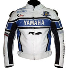 Yamaha Racing R6 Motorbike Jacket Genuine Leather Biker Jacket