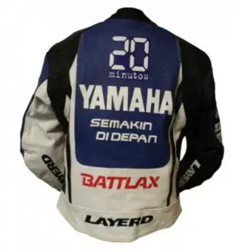 Racing Motorcycle Riding Jacket Yamaha Leather Biker Jacket
