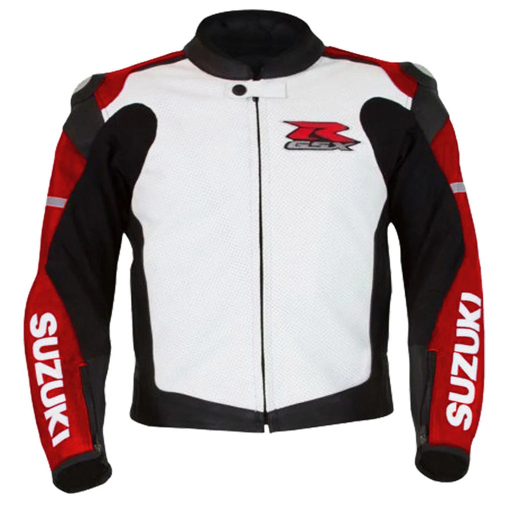 SUZUKI GSXR Motorcycle Leather Racing Jacket on sale